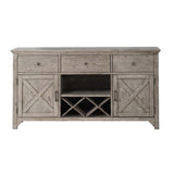 Rocky Gray Oak Server - Ornate Home