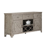 Rocky Gray Oak Server - Ornate Home