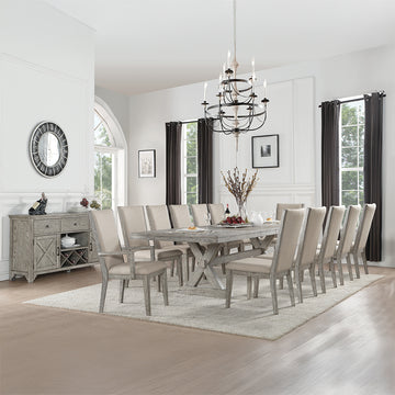 Rocky Rectangular Dining Table in Gray Oak 72860 - Ornate Home