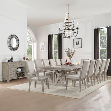 Rocky Rectangular Dining Table in Gray Oak 72860 - Ornate Home