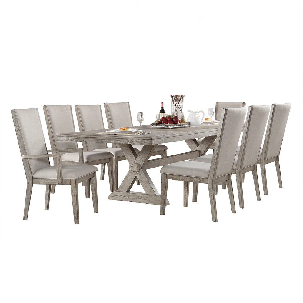 Rocky Rectangular Dining Table in Gray Oak 72860 - Ornate Home