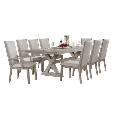 Rocky Rectangular Dining Table in Gray Oak 72860 - Ornate Home