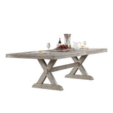 Rocky Rectangular Dining Table in Gray Oak 72860 - Ornate Home