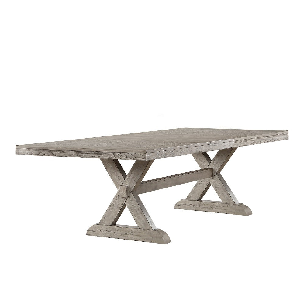 Rocky Rectangular Dining Table in Gray Oak 72860 - Ornate Home