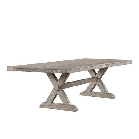 Rocky Rectangular Dining Table in Gray Oak 72860 - Ornate Home