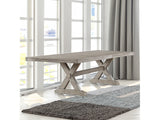 Rocky Rectangular Dining Table in Gray Oak 72860 - Ornate Home