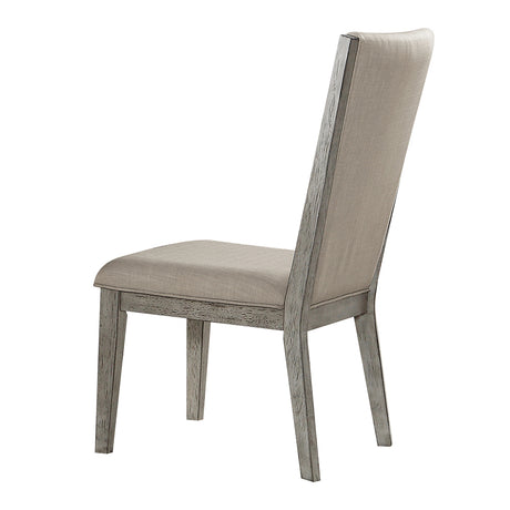 Rocky Side Chair in Gray Oak (Set of 2) 72862 - Ornate Home