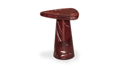 Rodi Rosso Levante Marble Cocktail Table - Ornate Home