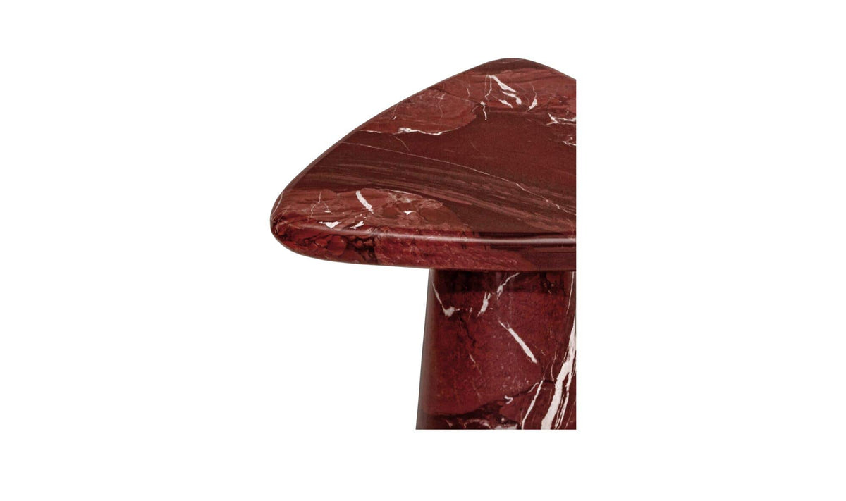 Rodi Rosso Levante Marble Cocktail Table - Ornate Home