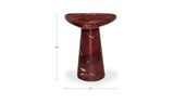 Rodi Rosso Levante Marble Cocktail Table - Ornate Home