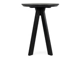 Rodrigo Black Wood Round Bar Table - Ornate Home