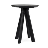 Rodrigo Black Wood Round Bar Table - Ornate Home