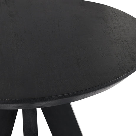 Rodrigo Black Wood Round Bar Table - Ornate Home