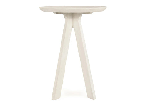 Rodrigo Whitewash Round Bar Table - Ornate Home