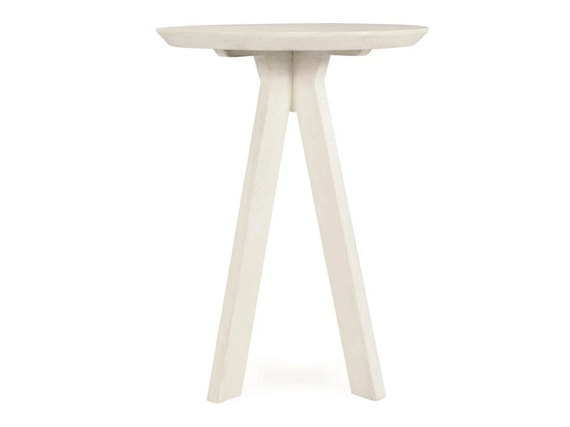 Rodrigo Whitewash Round Bar Table - Ornate Home