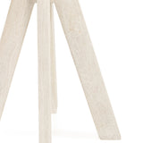 Rodrigo Whitewash Round Bar Table - Ornate Home