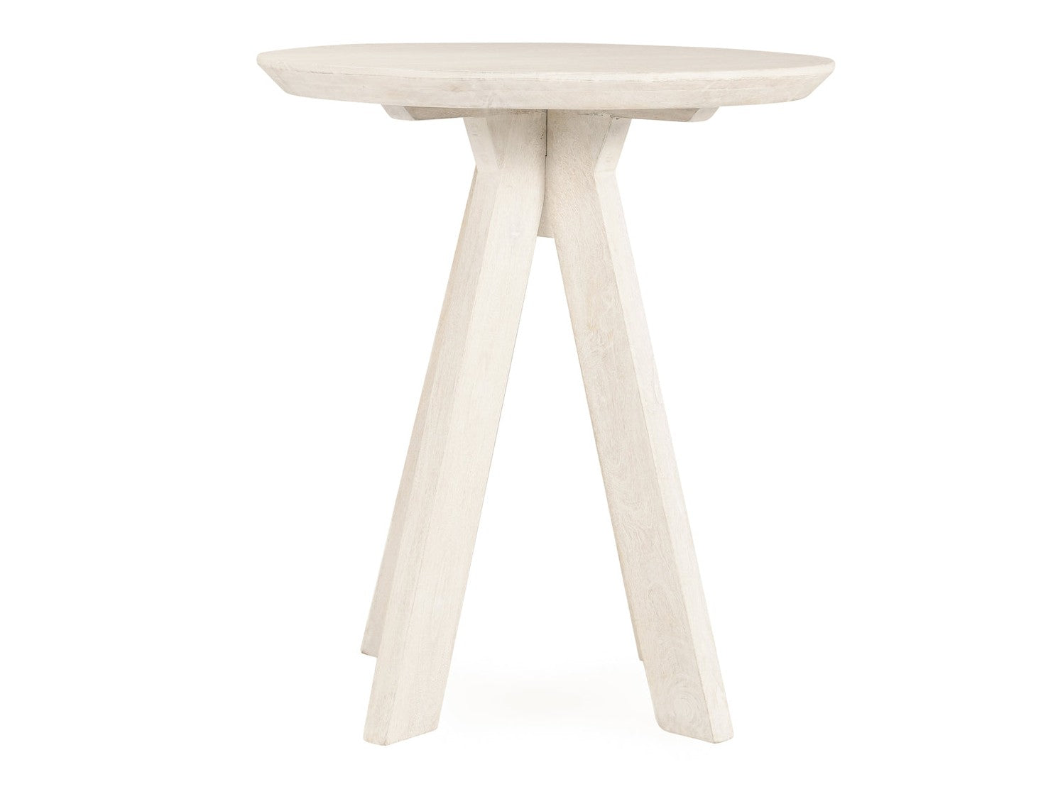 Rodrigo Whitewash Round Counter Table - Ornate Home