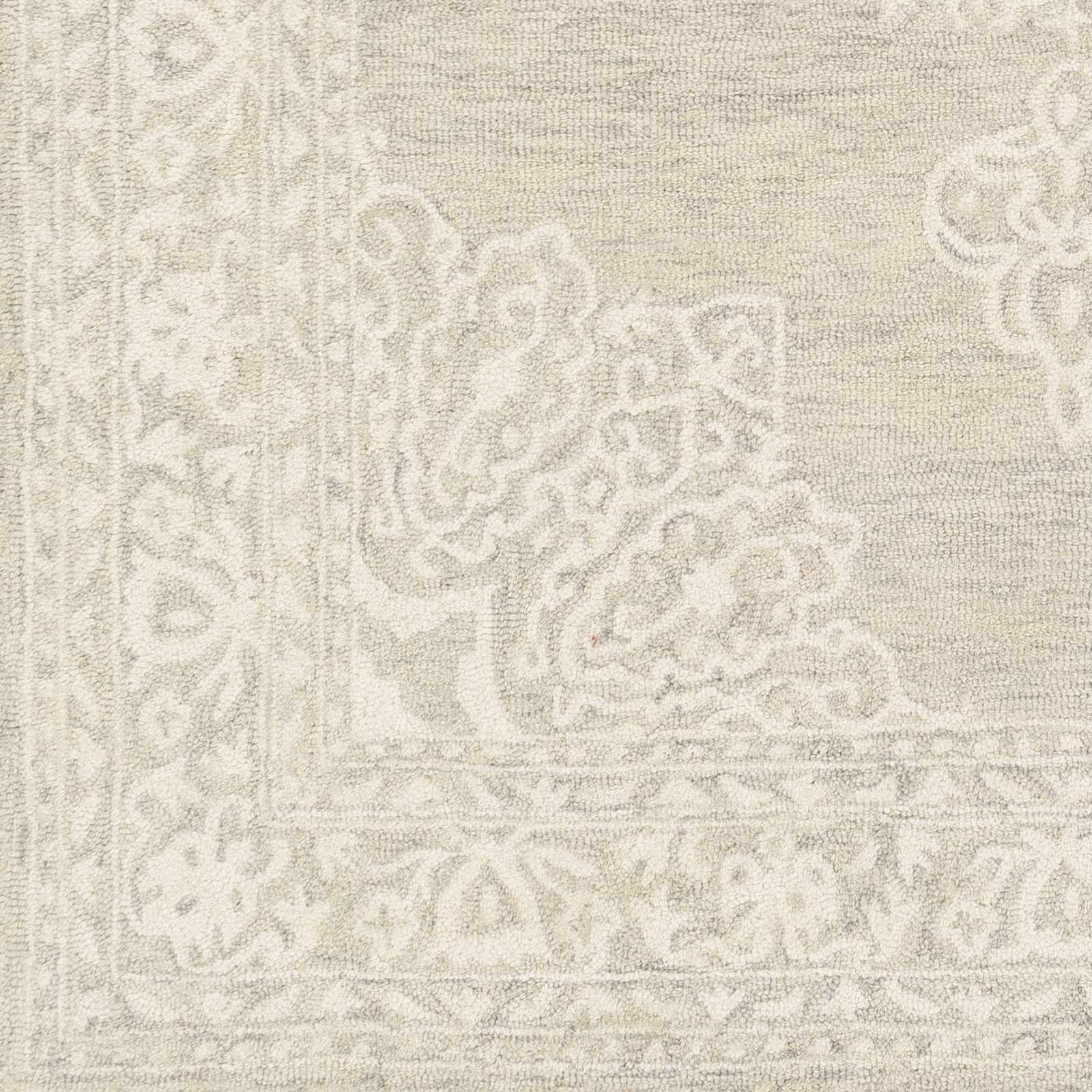 Roessleville Cream Wool Area Rug - Ornate Home