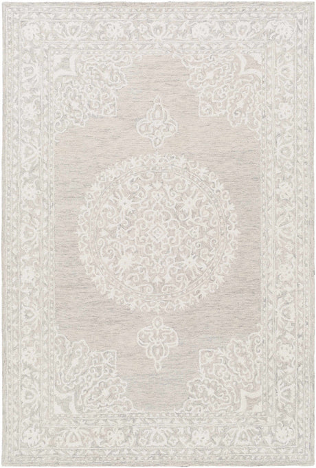 Roessleville Cream Wool Area Rug - Ornate Home