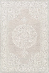 Roessleville Cream Wool Area Rug - Ornate Home