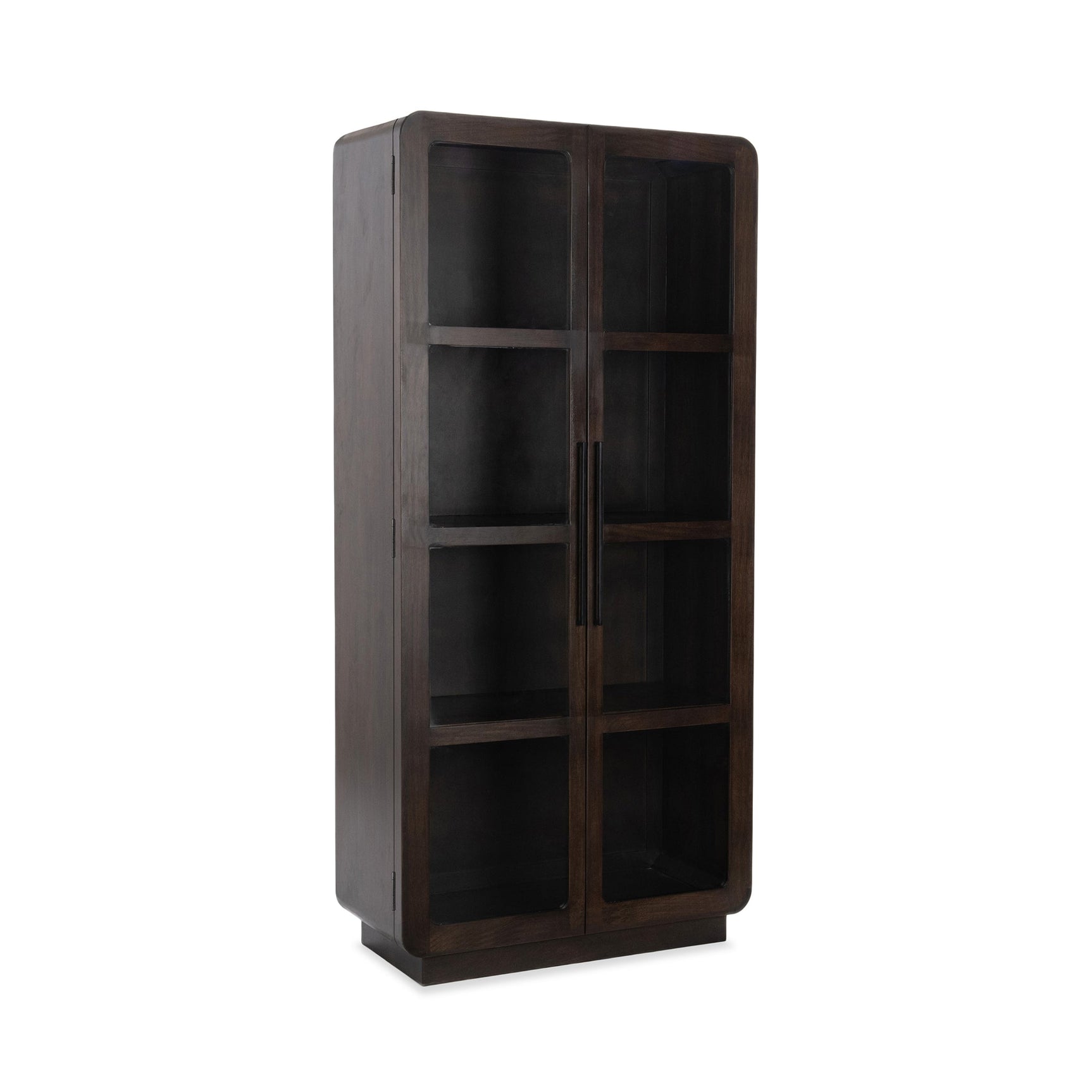 Rogers Dark Brown Display Cabinet - Ornate Home