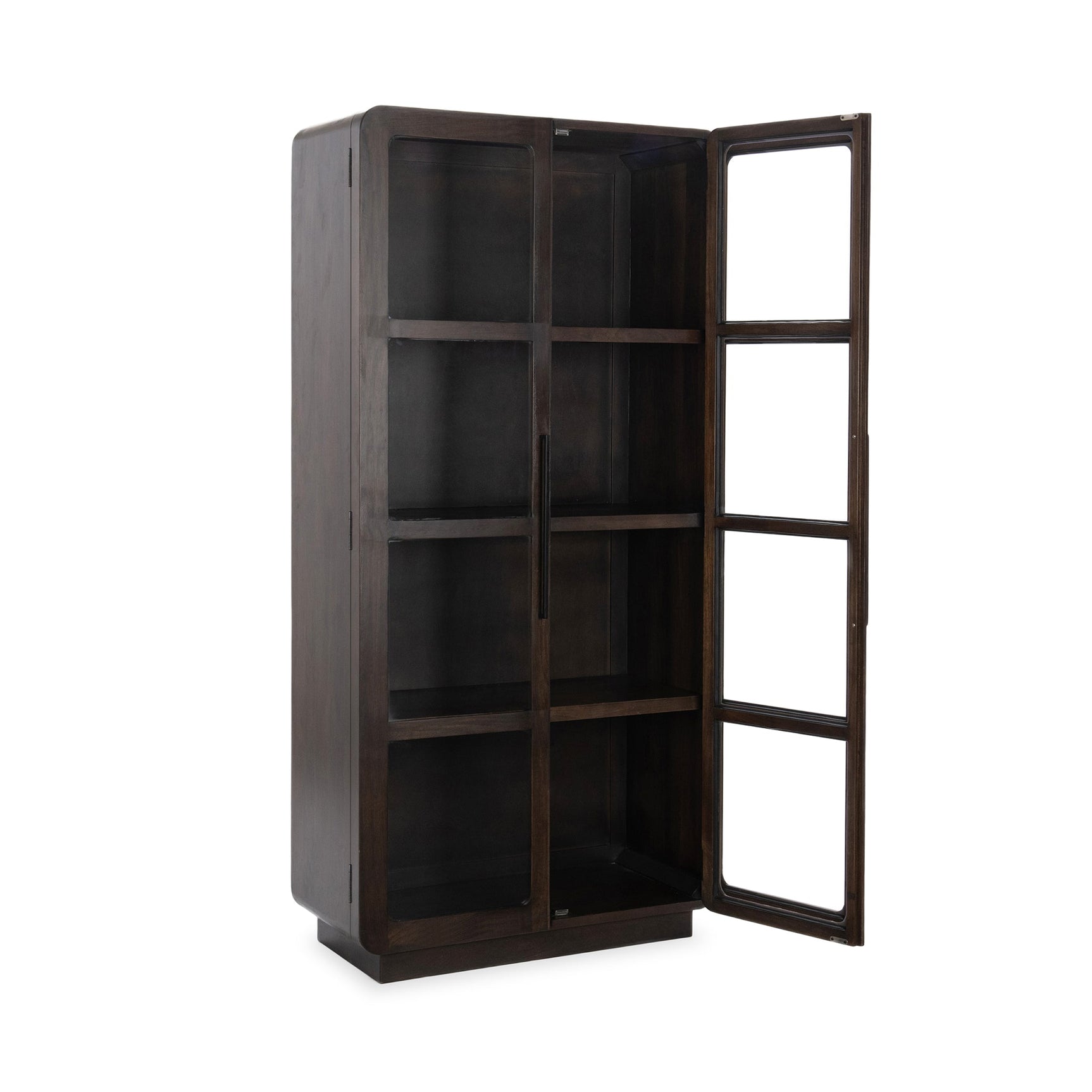 Rogers Dark Brown Display Cabinet - Ornate Home