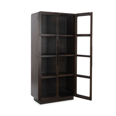 Rogers Dark Brown Display Cabinet - Ornate Home