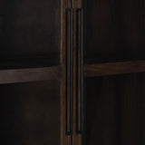 Rogers Dark Brown Display Cabinet - Ornate Home