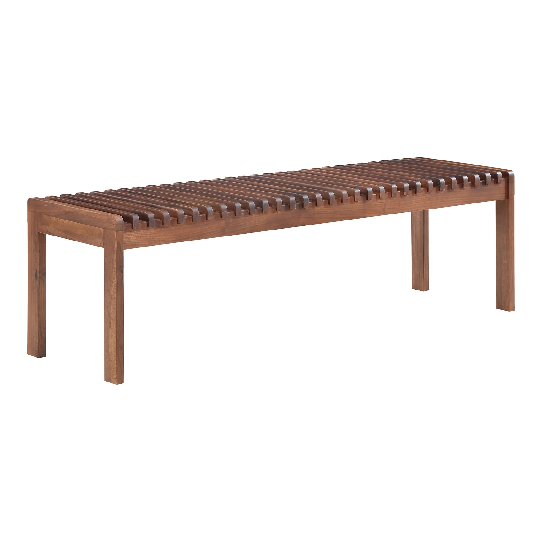 Rohe Walnut Brown Bench - Ornate Home