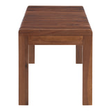 Rohe Walnut Brown Bench - Ornate Home