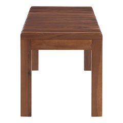 Rohe Walnut Brown Bench - Ornate Home