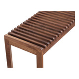 Rohe Walnut Brown Bench - Ornate Home