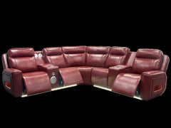 Rojas Red HP0426 Power 2 Reclining Sectional - Ornate Home