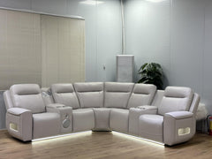 Rojas Sand Power 2 Reclining Sectional - Ornate Home