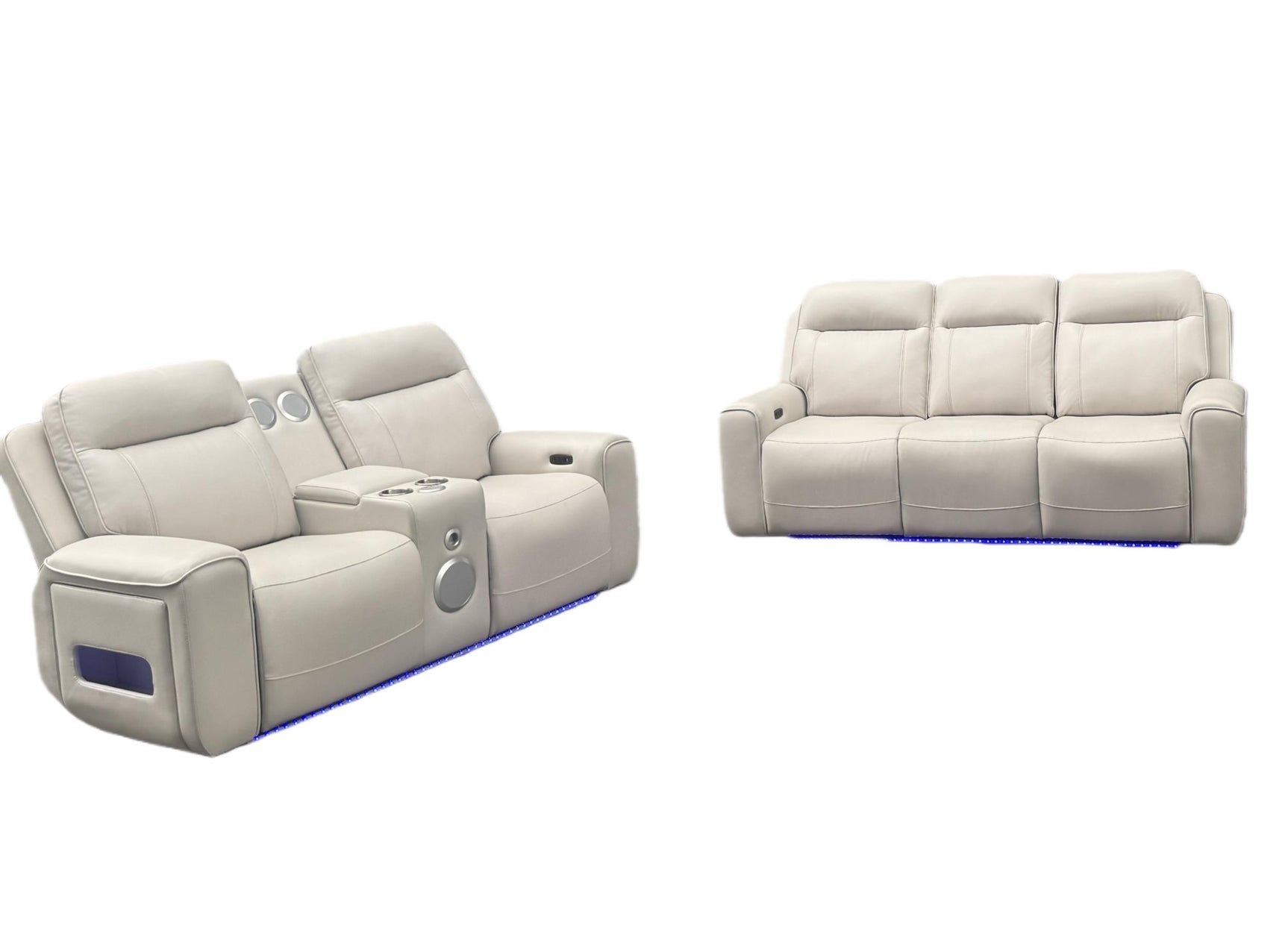 Rojas Sand Power Sofa Set - Ornate Home