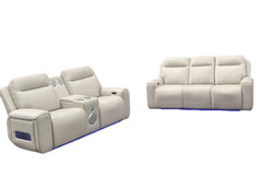 Rojas Sand Power Sofa Set - Ornate Home