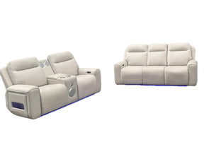 Rojas Sand Power Sofa Set - Ornate Home