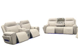Rojas Sand Power Sofa Set - Ornate Home