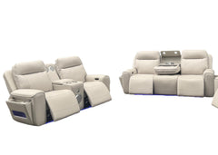 Rojas Sand Power Sofa Set - Ornate Home