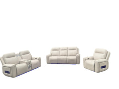Rojas Sand Power Sofa Set - Ornate Home