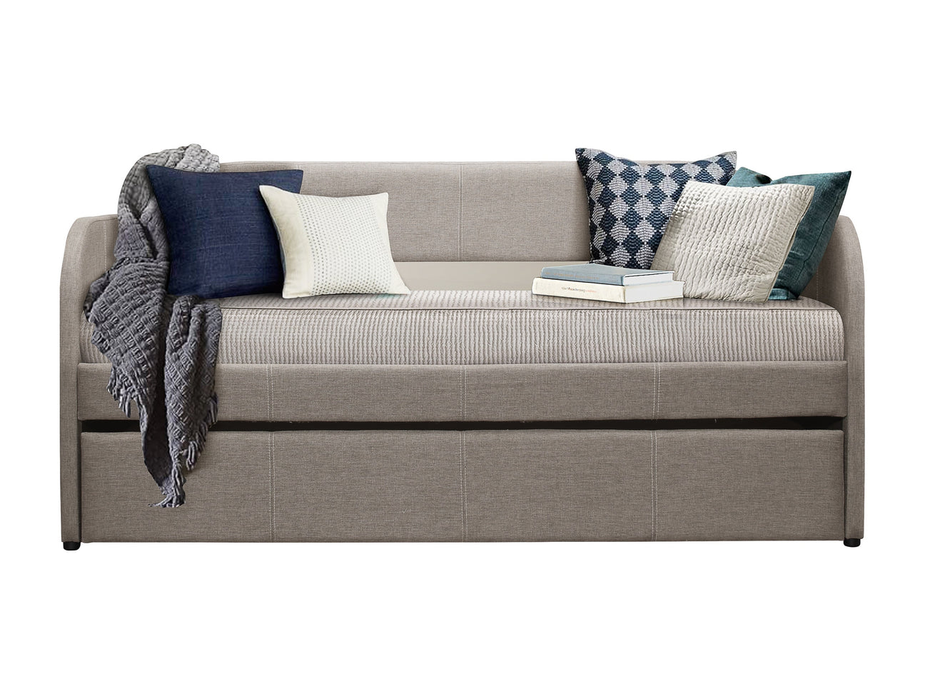 Roland Gray Daybed with Trundle - Ornate Home