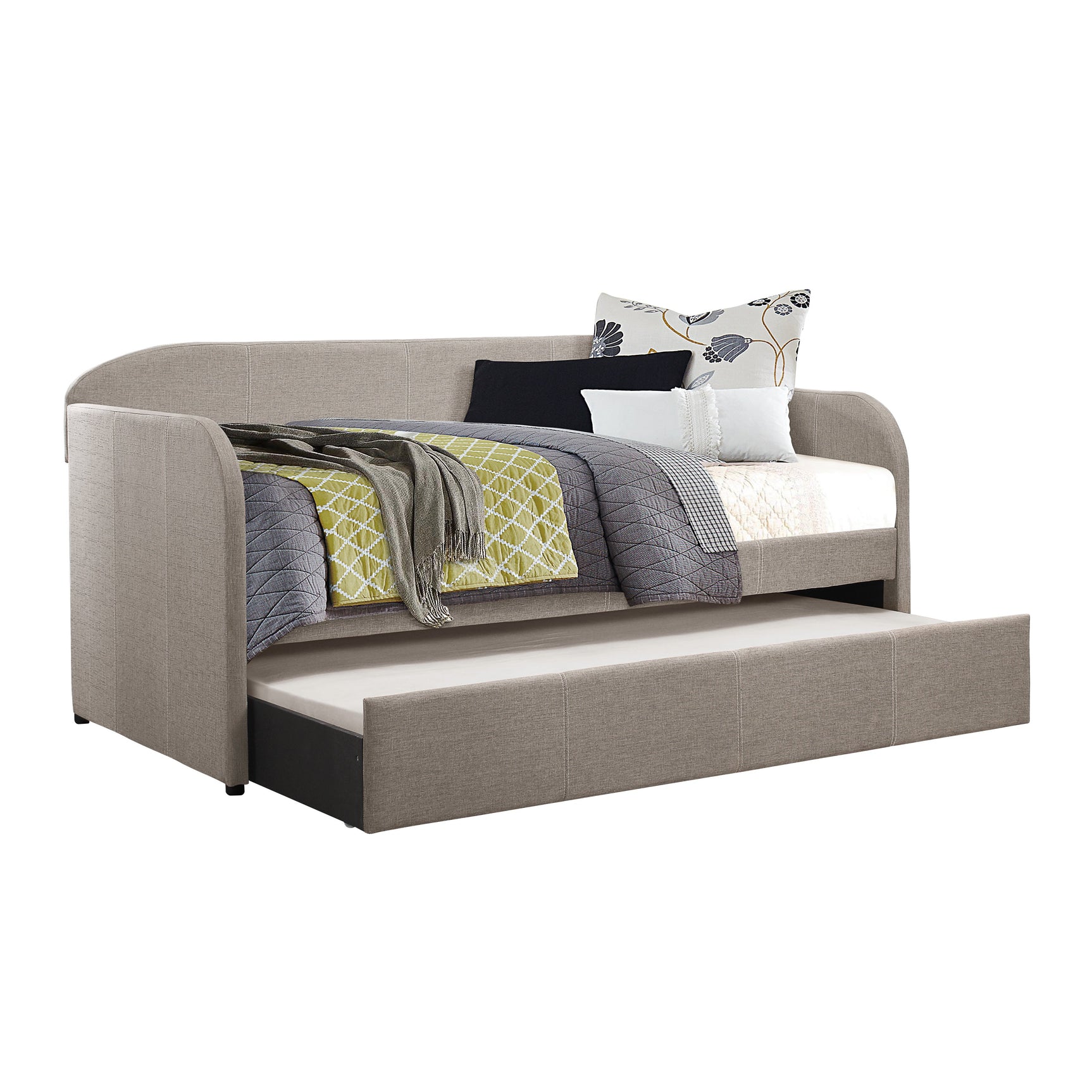 Roland Gray Daybed with Trundle - Ornate Home