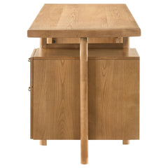 Roldan Light Ash 69-inch 4-drawer Computer Desk with File Drawer - Ornate Home
