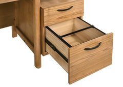 Roldan Light Ash 69-inch 4-drawer Computer Desk with File Drawer - Ornate Home