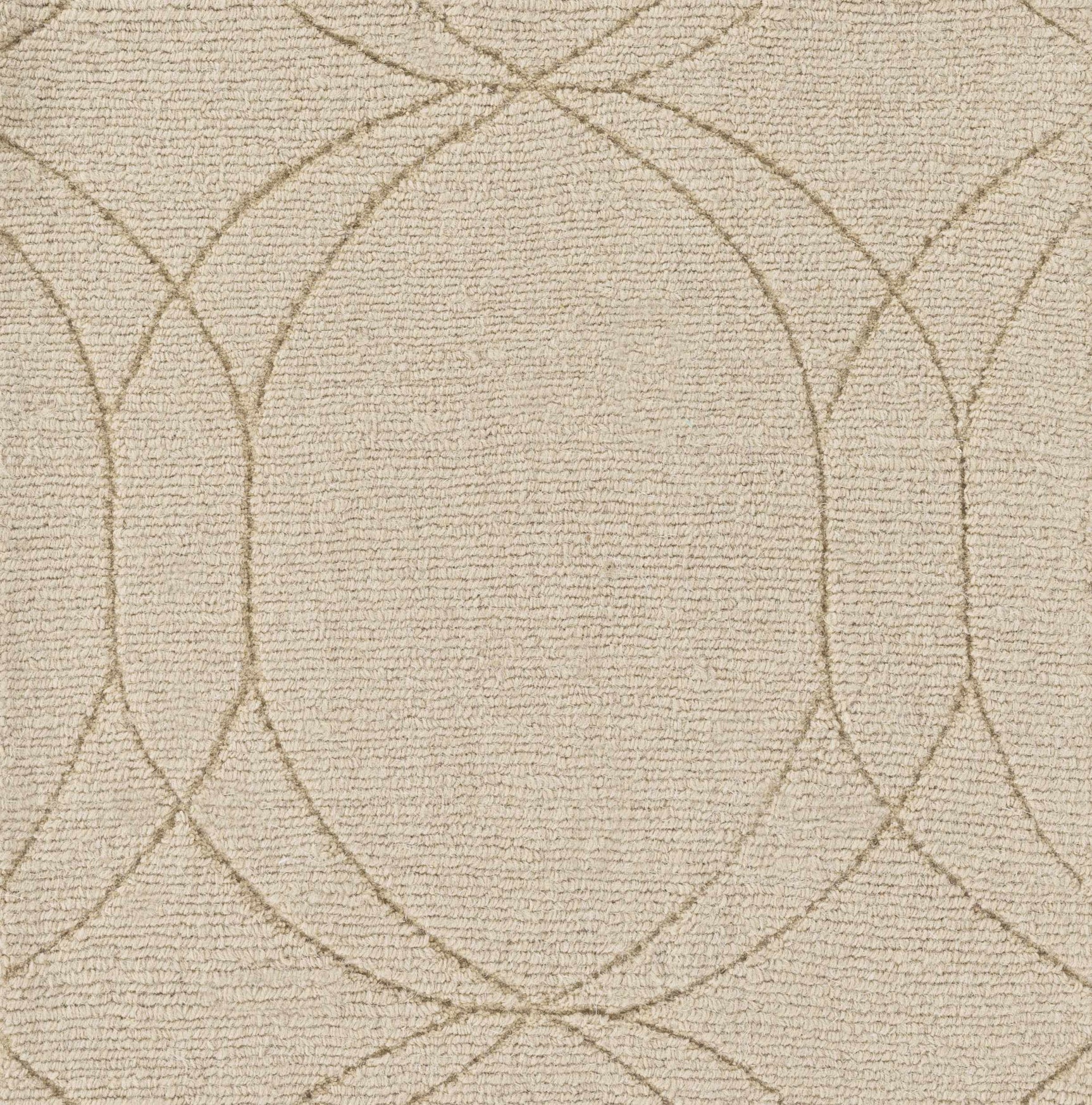 Rolfe Tan Circles Wool Rug - Clearance - Ornate Home
