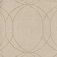 Rolfe Tan Circles Wool Rug - Clearance - Ornate Home