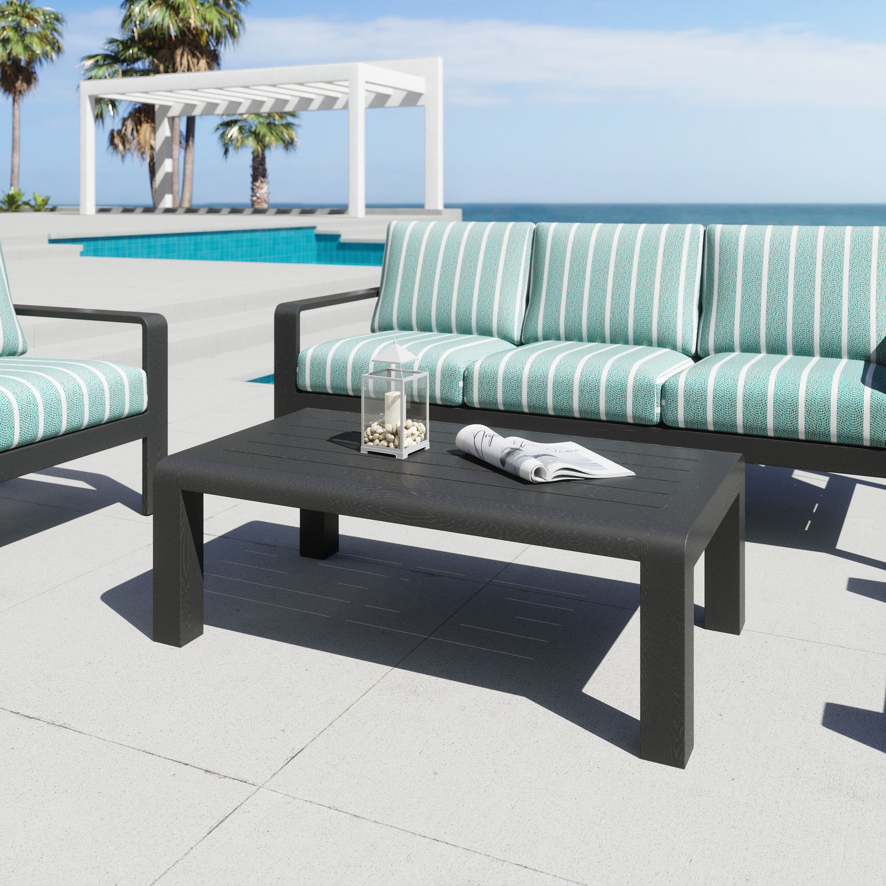 Rolig Black Coffee Table - Ornate Home
