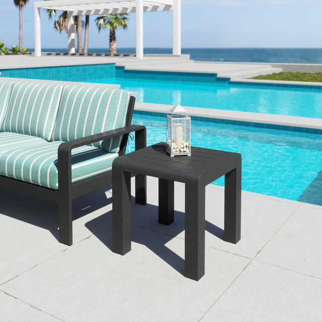 Rolig Black Side Table - Ornate Home