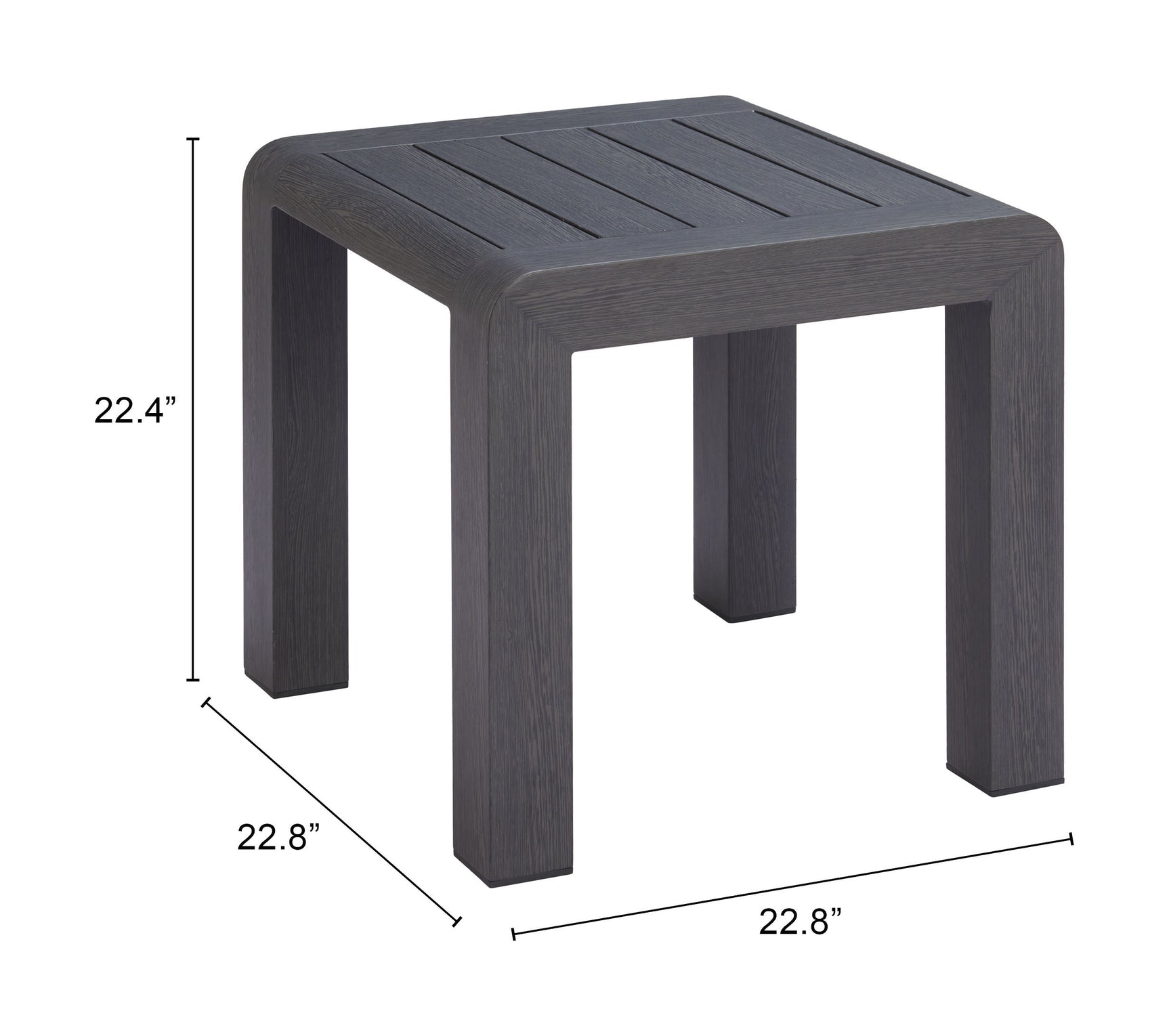 Rolig Black Side Table - Ornate Home