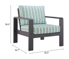 Rolig Green Armchair - Ornate Home